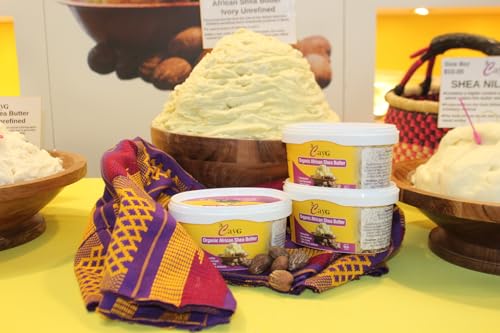 3CAYG Raw Organic Ivory Shea Butter 5LB Pail Clean Ready to Use - Product Imagery