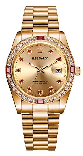 MASTOP Luxury Casual Sports Women's Men's Diamond Stainless - Product Imagery