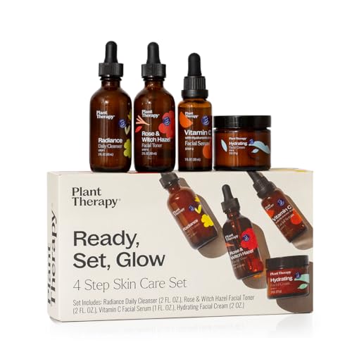 Plant Therapy Ready, Set, Glow- 4 Step Skin Care Set Includes - Product Imagery