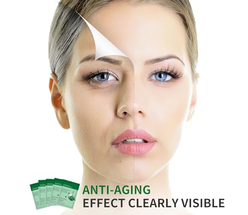 Pack of 10 Collagen Face Mask, Face Masks Skincare with Coenzy... - Product Imagery