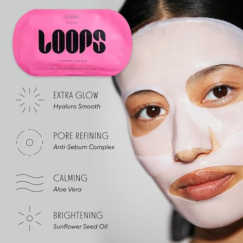 LOOPS Variety Loop Kit - Hydrogel Korean Face Masks, 5 Masks - Product Imagery