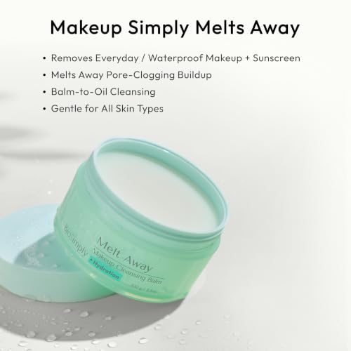 BioSimply Cleansing Balm Makeup Remover, Melts Away Waterproof - Product Imagery