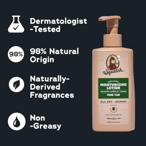 Dr. Squatch Natural Hand and Body Lotion for Men - Made with - Product Imagery
