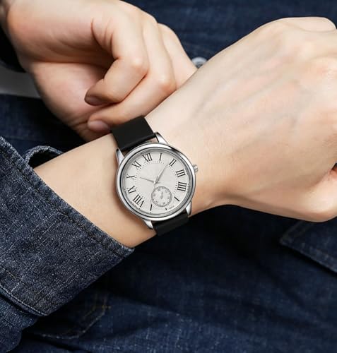 Fashion Men and Women Watches Roman Numeral Analog Quartz - Product Imagery