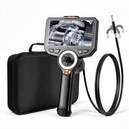 VEVOR 4-Way Articulating Borescope with Light, True 1080P HD Industrial Endoscop - VEVOR Official Product View 1