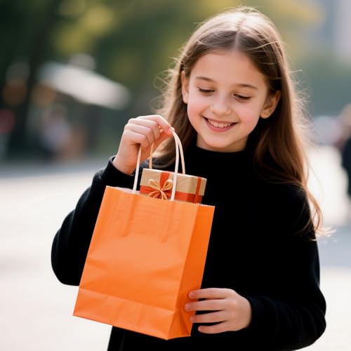 Gift Bags with Handles 32 Pack 5.8x3.2x8.25 in, Small Paper Bags - Product Imagery