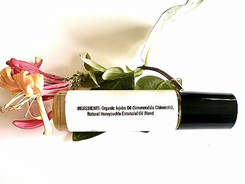 Honeysuckle Perfume Oil - Botanical Essential Oil Roll-On - Product Imagery