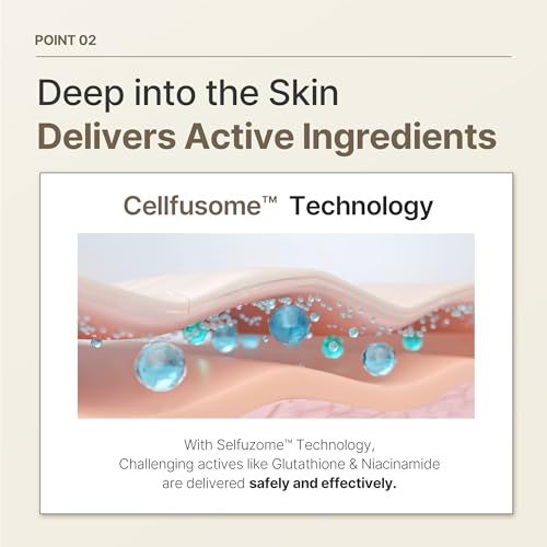 Bright Glow Glutathione Ampoule, Brightening Face Serum with - Product Imagery
