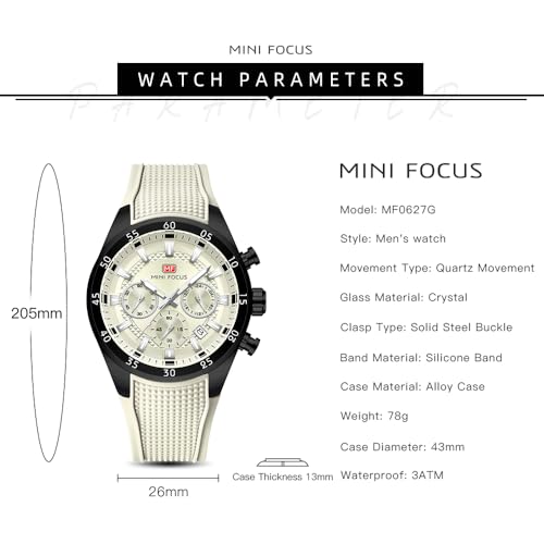 MINI Focus Men Watches Unique Casual Wristwatch - Product Imagery