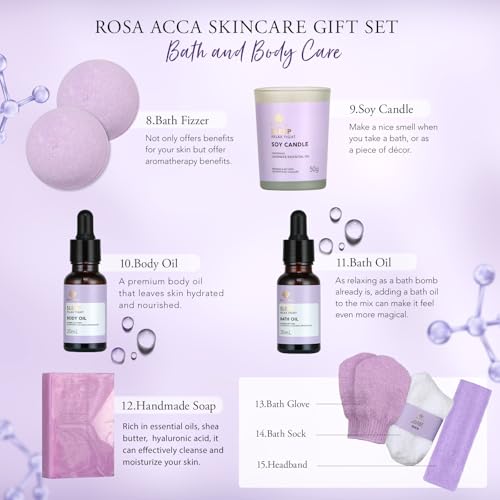 Gifts for Women, 30Pcs Lavender Skin Care Gift Set for Women, - Product Imagery