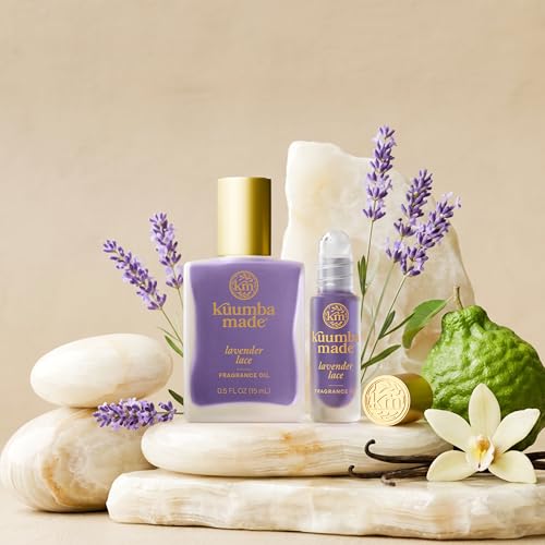 Kuumba Made Lavender Lace Fragrance Oil Roll-On, Alcohol-Free, - Product Imagery