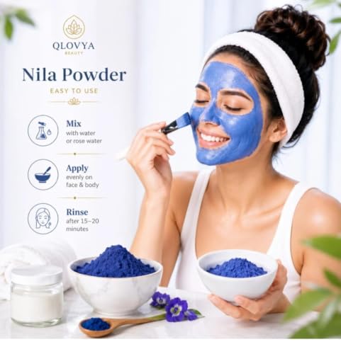 Viral Blue Mask| Authentic Moroccan powder – 100% Pure Indigo - Product Imagery