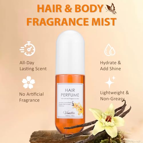 Vanilla Hair & Body Perfume Spray, Pheromones Perfumes for - Product Imagery
