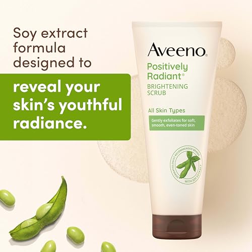 Aveeno Positively Radiant Skin Brightening Daily Facial Scrub - Product Imagery