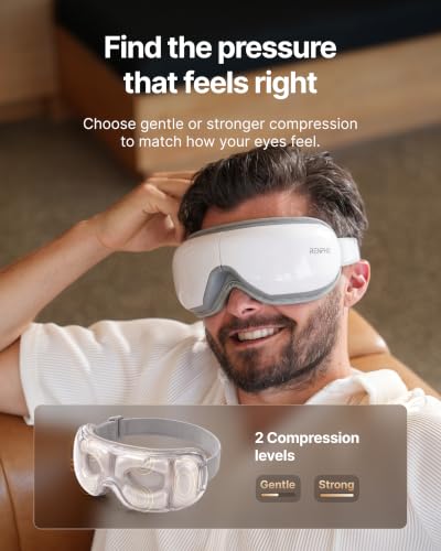 RENPHO Eyeris 1 Eye Massager with Heat, Heated Massage Eye Mask - Product Imagery