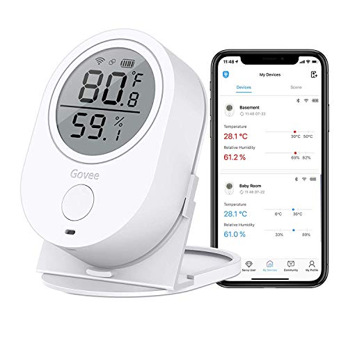 Govee Smart WiFi Thermometer Hygrometer H5051 Indoor with - Govee Official Imagery - 1