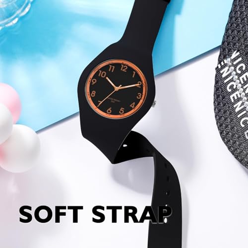 XCZAP Women's Analog Watch with Silicone Jelly Strap, Japanese - Product Imagery