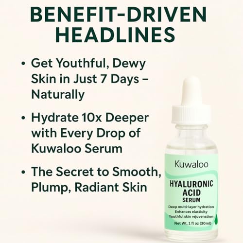 Hydrating Hyaluronic Acid Serum, Deep Hydrating Facial Serum, - Product Imagery
