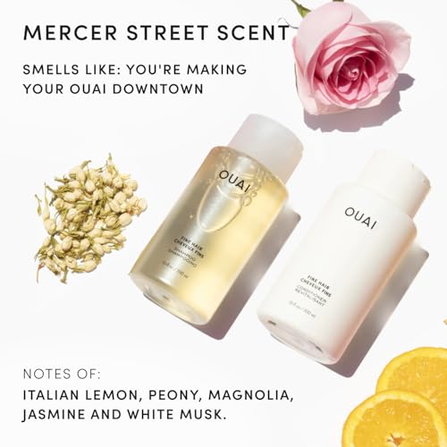OUAI Fine Shampoo and Conditioner Set (10 Fl Oz) - Product Imagery