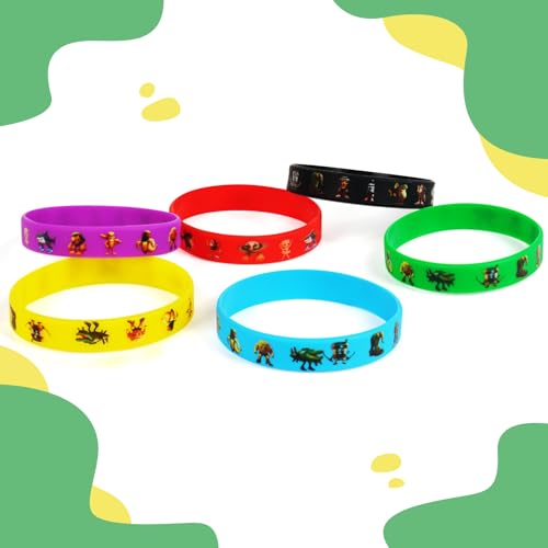 24 Pieces Italian Brainrot Rubber Bracelets Silicone Stretch - Product Imagery