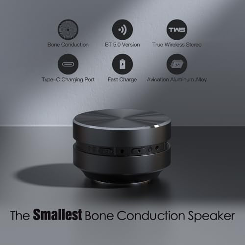 Docooler Bone Conduction Speaker Mini BT Built-in Mic - Product Imagery