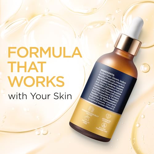 Vitamin C Serum for Face with Stem Cells & Hyaluronic Acid 1 Oz - Product Imagery