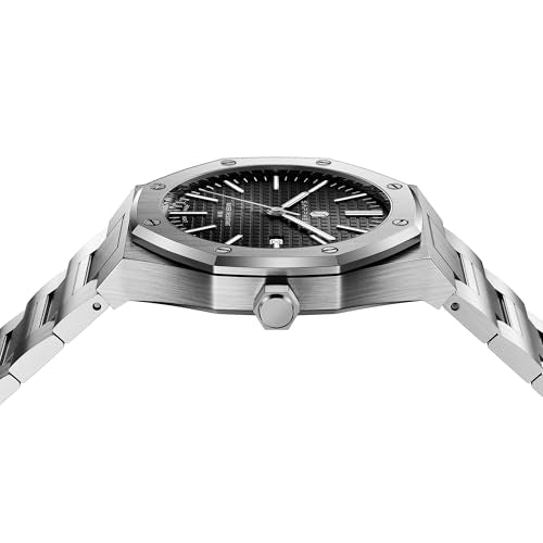 SAPPHERO Men's Watch Octagonal Stainless Steel 50M Waterproof - Product Imagery