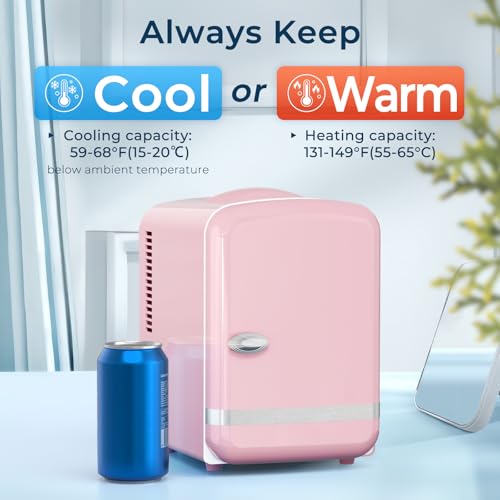 Antarctic Star 4L/6 Cans Compact Refrigerator,Portable Mini - Product Imagery