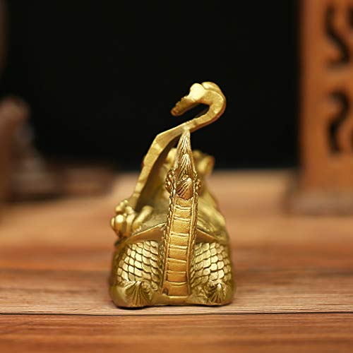 BRASSTAR 3.8"(H) Feng Shui Ruyi Longevity Dragon Turtle/Tortoise - Product Imagery