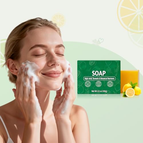 2Pcs Stemsoul Soap,Superfood Stemsoul Soaps,StemSoul Turmeric - Product Imagery