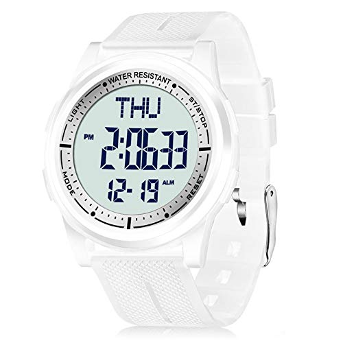 Beeasy Digital Watch for Men Women, 50M Waterproof, Ultra-Thin & - Product Imagery