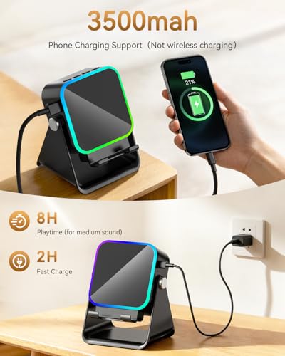 Gifts for Men Tech Gadgets Wireless Induction Speaker with Phone - Product Imagery