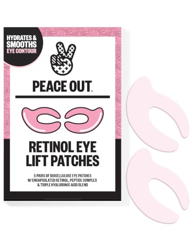 PEACE OUT Retinol Eye Lift Patches with Peptides (5 Pairs) - Product Imagery