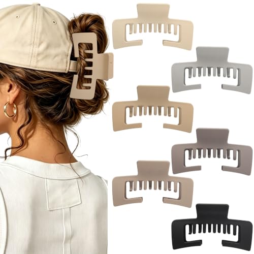 CHLINS 6 Pcs Hat Friendly Claw Clip for Baseball Caps, Trucker Claw Ha - View 1