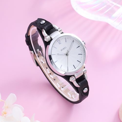 BUREI Women Watches Simple Leather Strap Watch Analog Quartz - Product Imagery