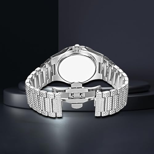 Gosasa Luxury Unisex Crystal Diamond Watches Big Face Women's - Product Imagery