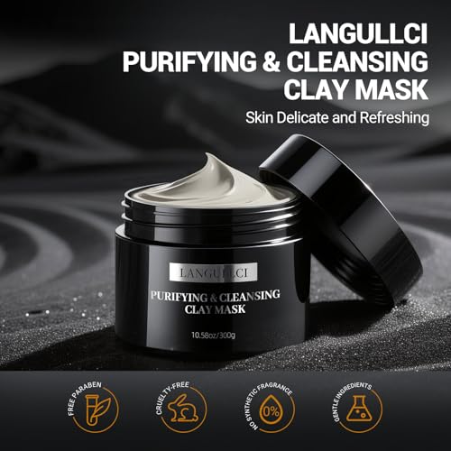 Kaolin Clay Mask for Face, Blackhead Remover & Oil Control, 10.5 - Product Imagery