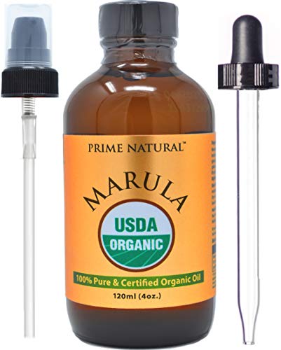 PRIME NATURAL Organic Marula Oil, Pure, Cold Pressed, USDA Certified - PRIME NATURAL Official Product View 1