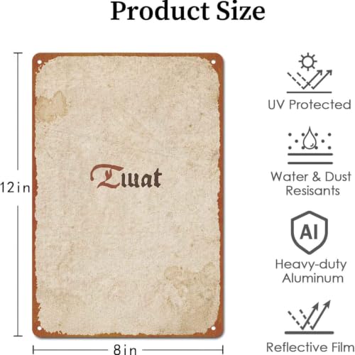 Vintage Retro Twat Print, 8x12 Inch Aluminum Metal Sign, Funny - Product Imagery