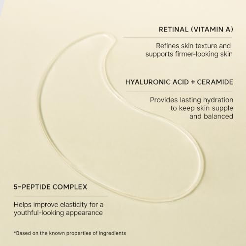 ARENCIA Retinal Boosting Eye Patch, Hydrogel Under Eye Mask with - Product Imagery