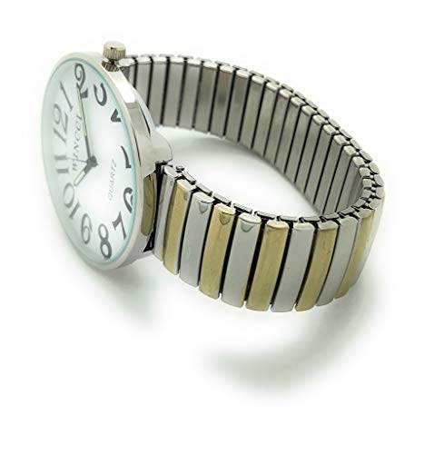 Mens Ladies Jumbo Big Numbers Stretch Elastic Band Fashion Watch - Product Imagery