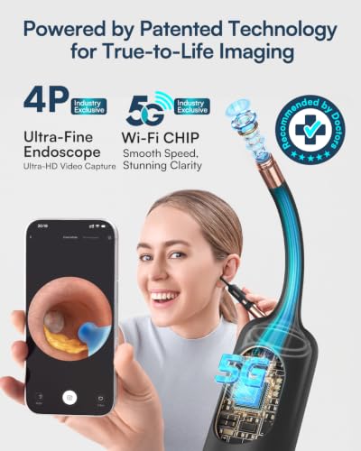 Bebird Earsight Ultra 2K Ear Wax Removal Tool Camera,Pain-Free - Product Imagery