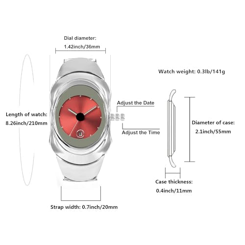 BARAMON Futuristic Quartz Watch for Men, Stylish Design - Product Imagery