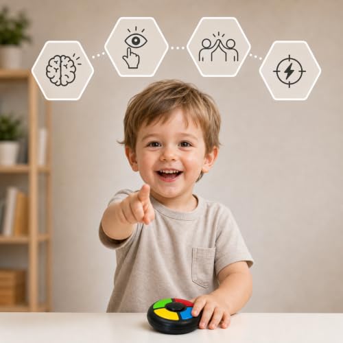 tingbowie Memory Game Handheld Electronic Toy, Color Memorizing - Product Imagery