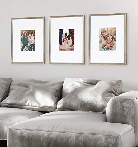 Kate and Laurel Adlynn Wall Picture Frame Set, 16" x 20" matted - Product Imagery