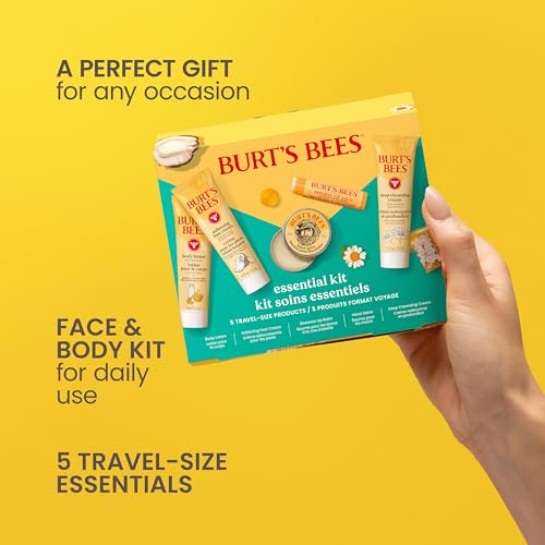 Burt's Bees Essentials Kit Gift Set, 5 Travel Size Products - Product Imagery