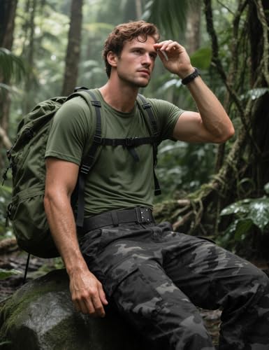 JUKMO Quick Release Tactical Belt, Military Work 1.5" Nylon Web - Product Imagery