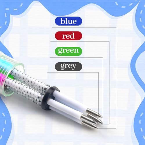 CZWZ 24Pcs Mini Multicolor Pens in One 4-in-1 Cute Pens Bulk for - Product Imagery