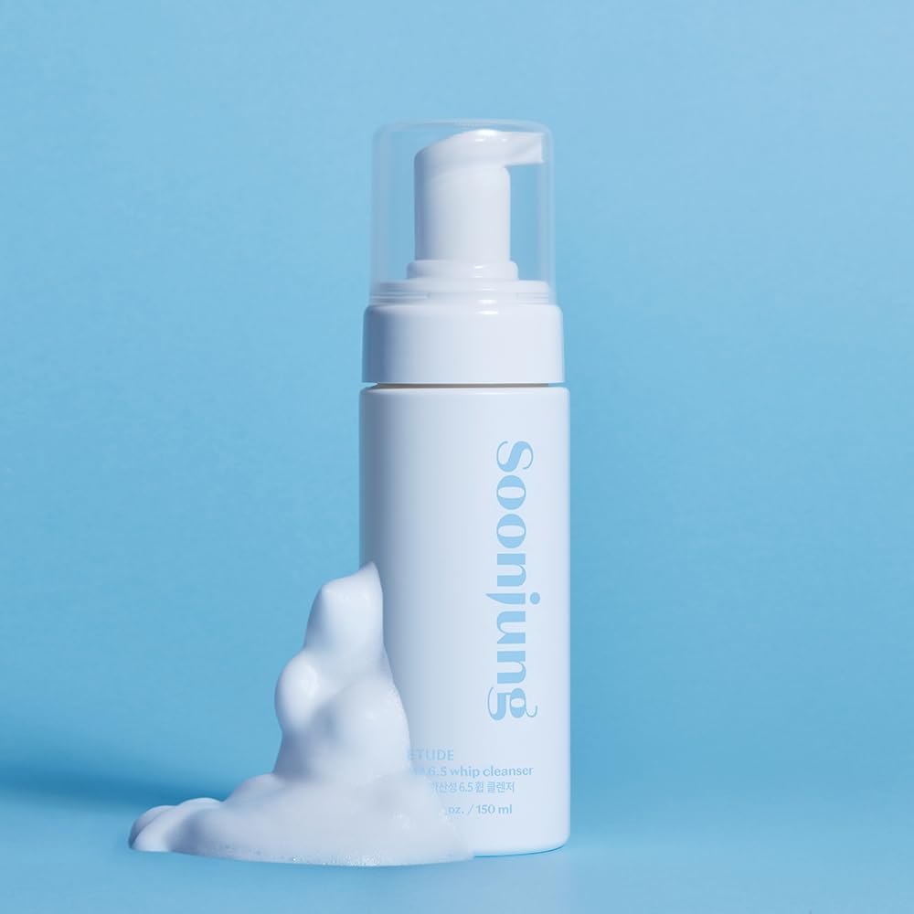 ETUDE SoonJung pH 6.5 Whip Face Cleanser Big Size, 8.45 fl oz - ETUDE