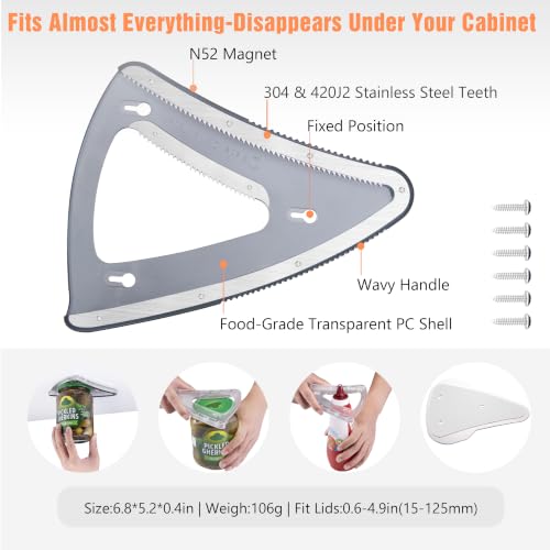 Patented Magnetic Jar Opener - Fridge Storage - Product Imagery